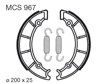 Čeljusti kočnica (pakne) LUCAS MCS 967